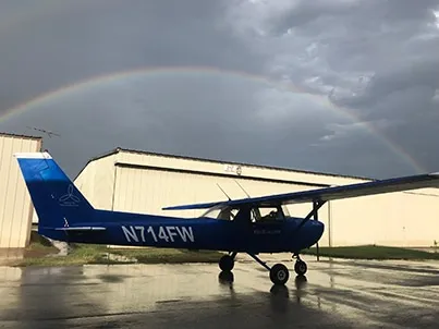 Cessna 150 for Kaleb first solo milestone