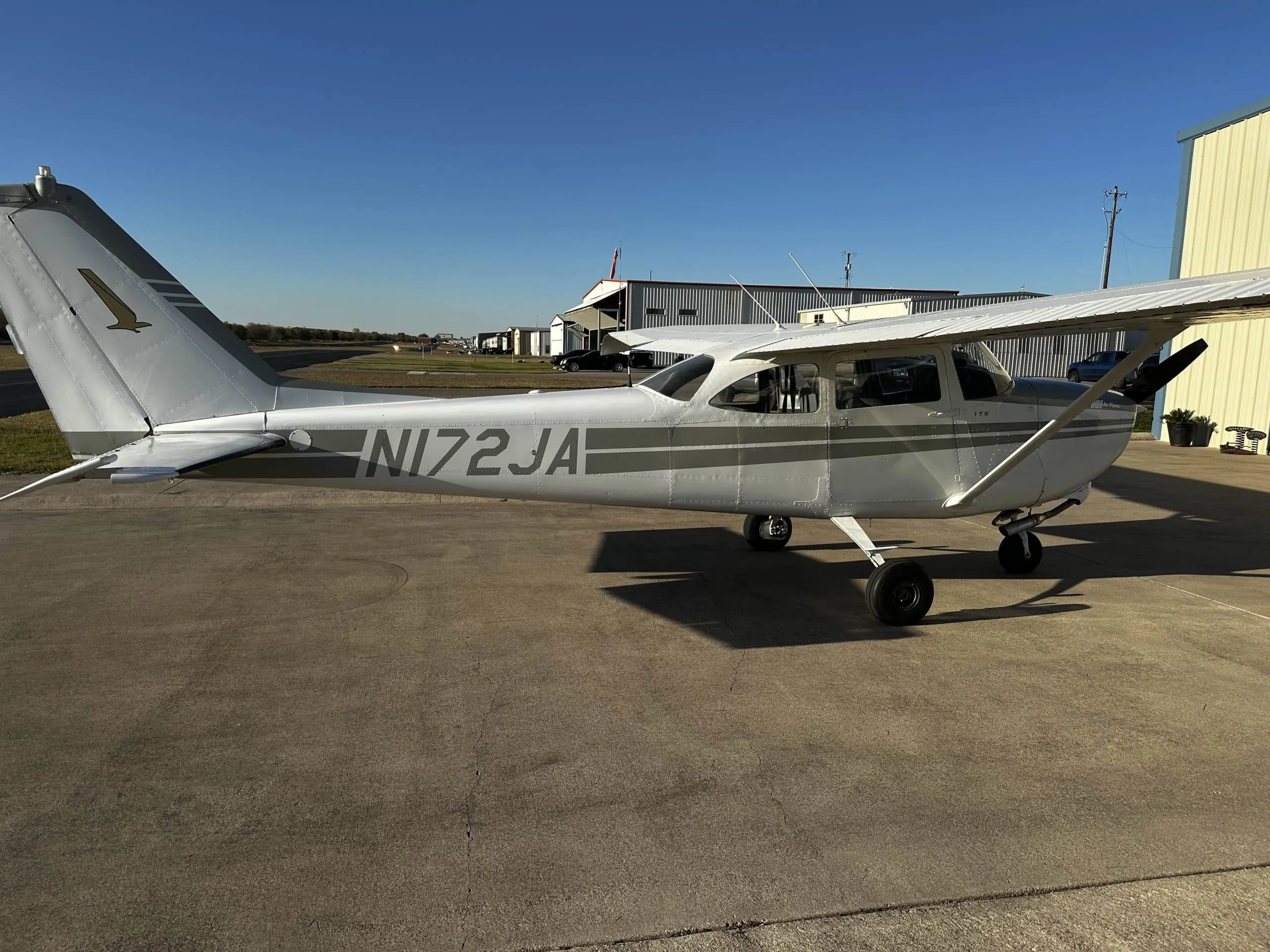Cessna 172 N172JA for Sam instructor instrument milestone