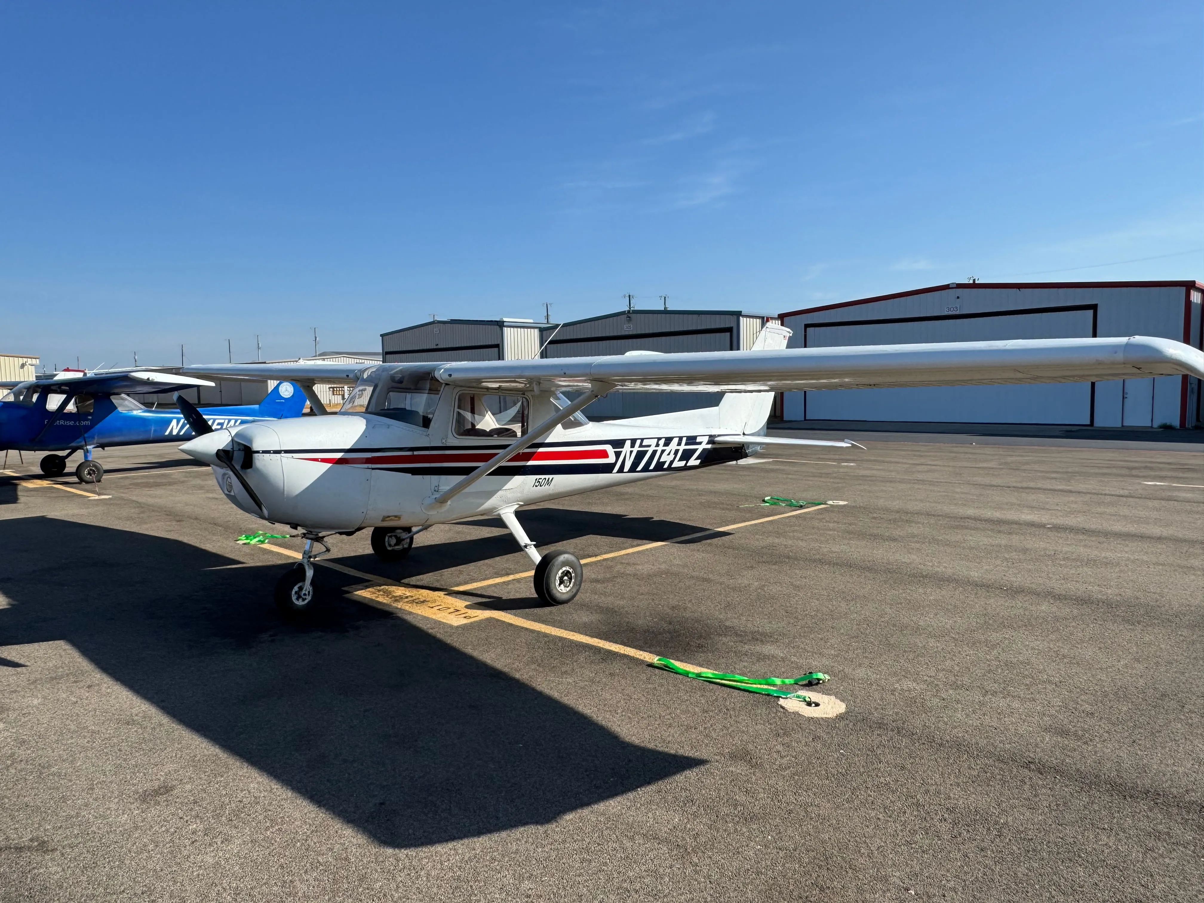 Additional exterior view of Pilot Rise Cessna 150M N714LZ Scout