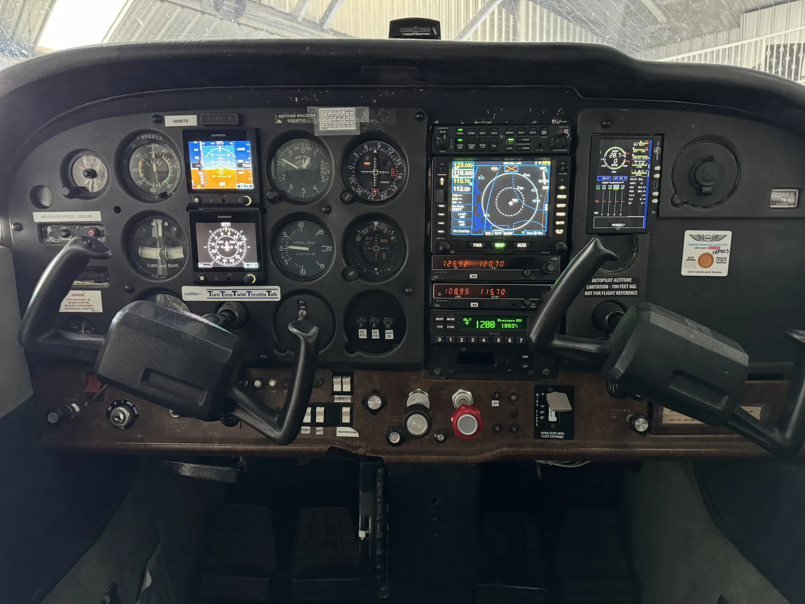 Panel view inside N89878