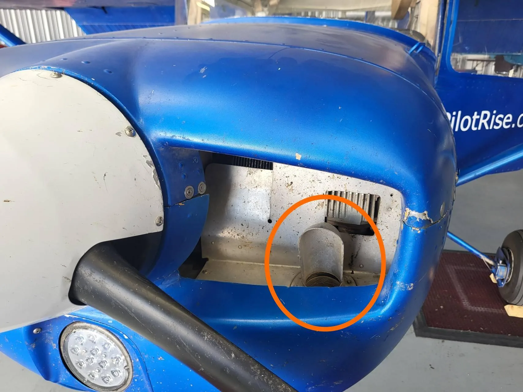 Cabin heat air intake
