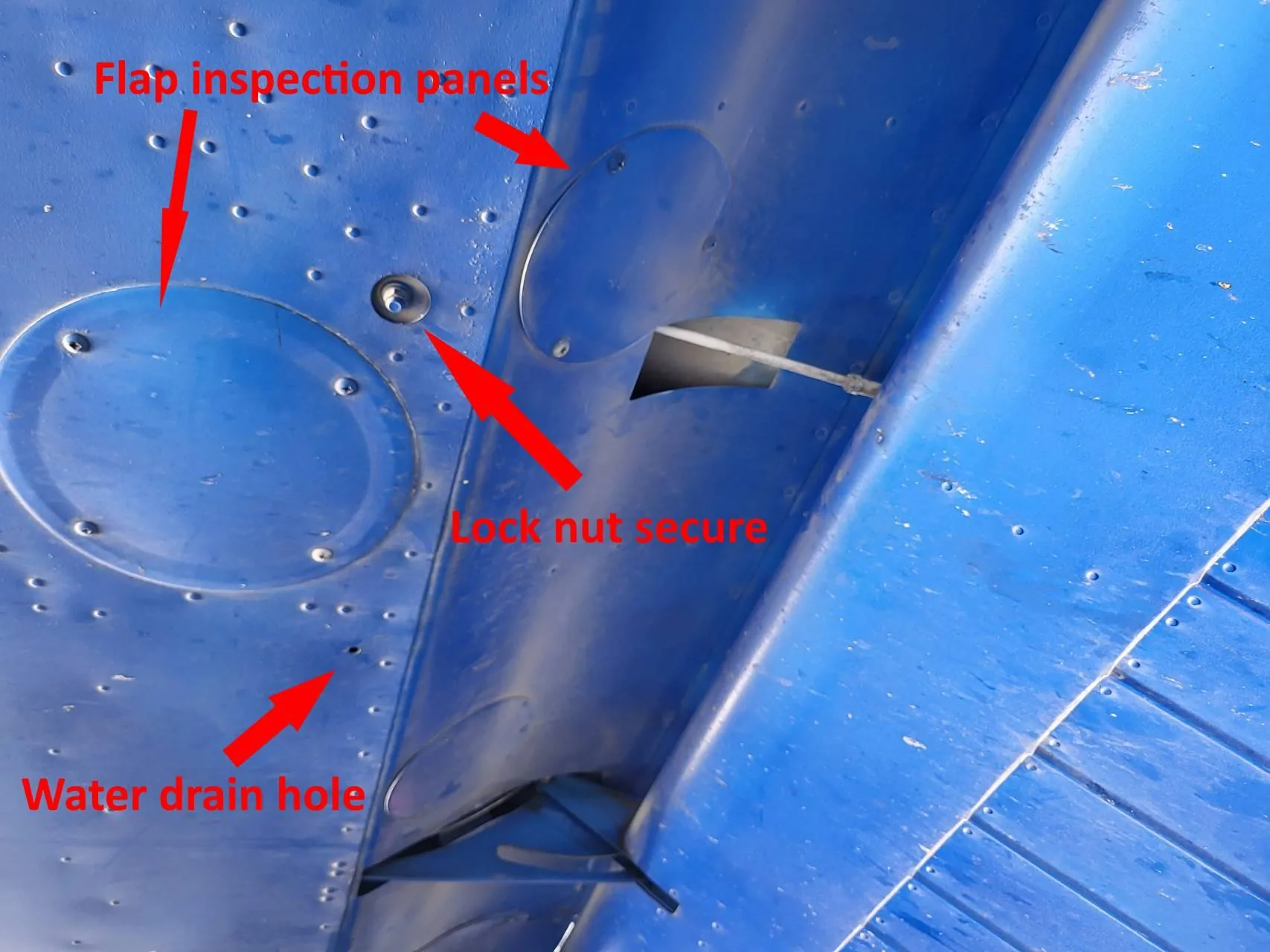 Flap maintenance inspection panels